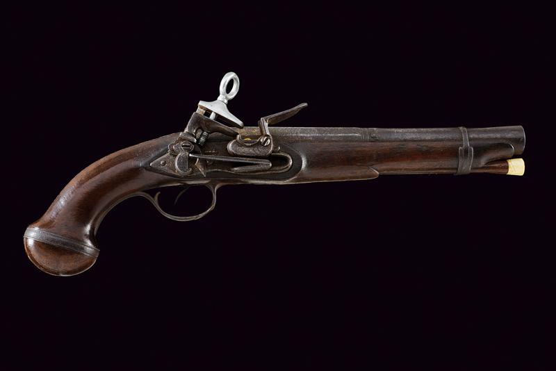 Pistola alla micheletta a pietra focaia