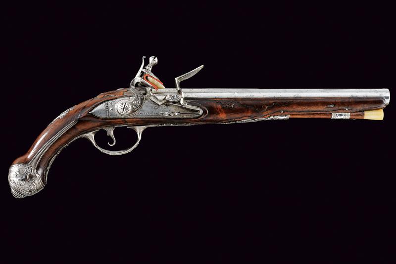 Pistola a pietra focaia di G. M. Logia
