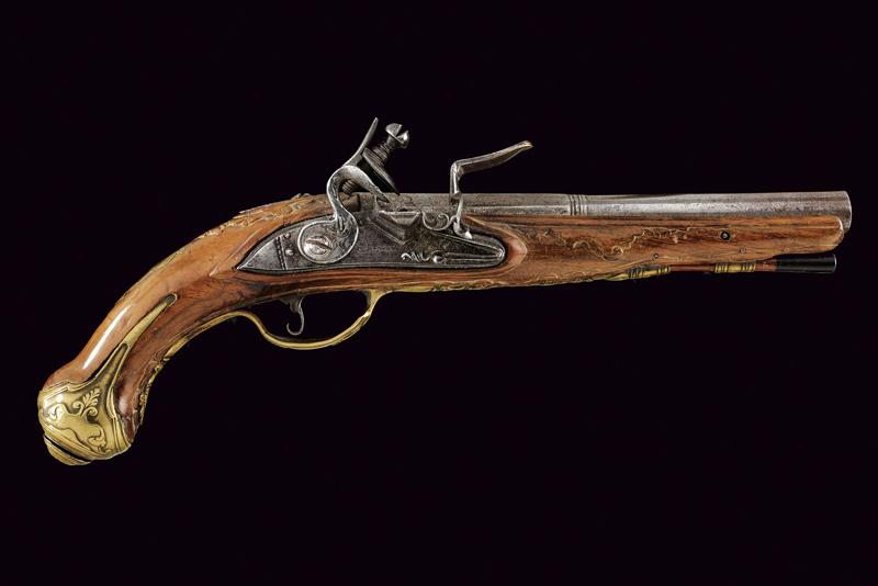 Pistola a pietra focaia di Crescini