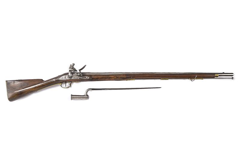 Fucile inglese da fanteria "India Pattern Musket" a luminello con baionetta