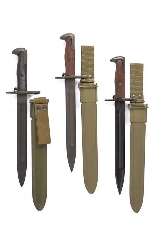 Lotto di tre baionette per fucile Garand