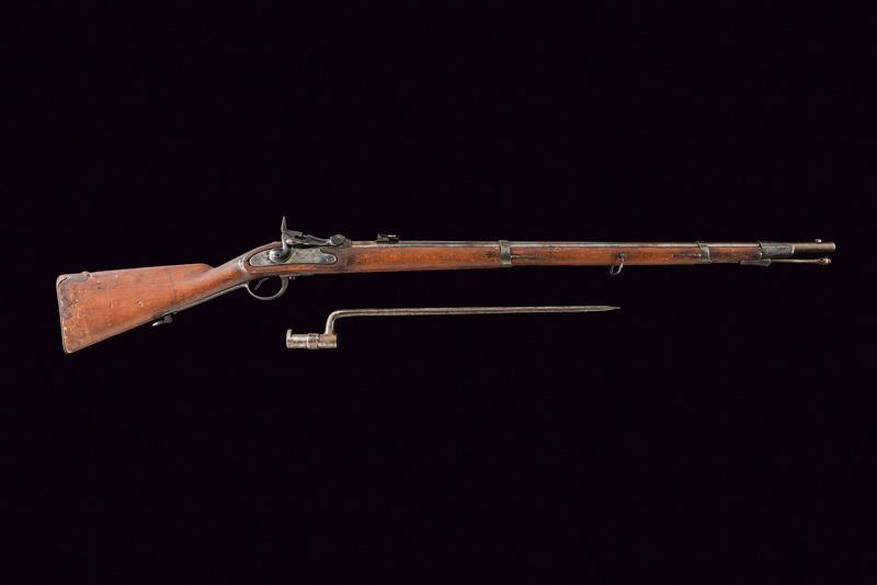 Fucile da fanteria a retrocarica Wanzel Mod. 1854/67 con baionetta