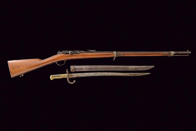 Fucile da fanteria Gras Mod. 1866/74 M80 con baionetta