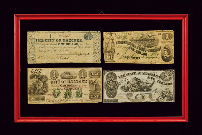Lotto di quattro biglietti da un dollaro