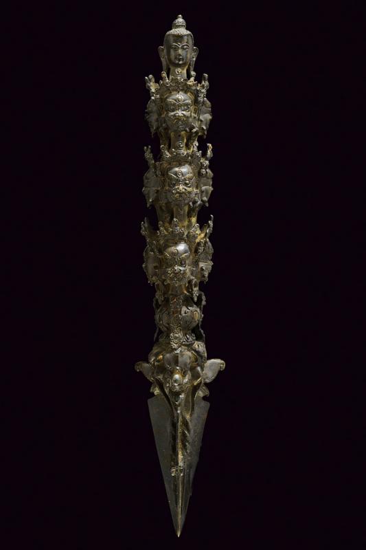 Grande Phurba Xiang Mo in bronzo