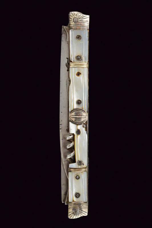 Raro coltello doppio e pieghevole di lusso (Couteau d'Amis)