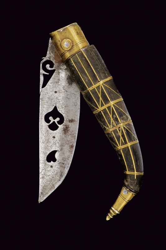 Raro coltello d'amore pieghevole