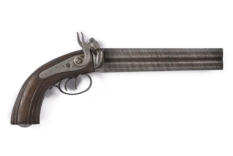 Pistola a luminello a due canne sovrapposte