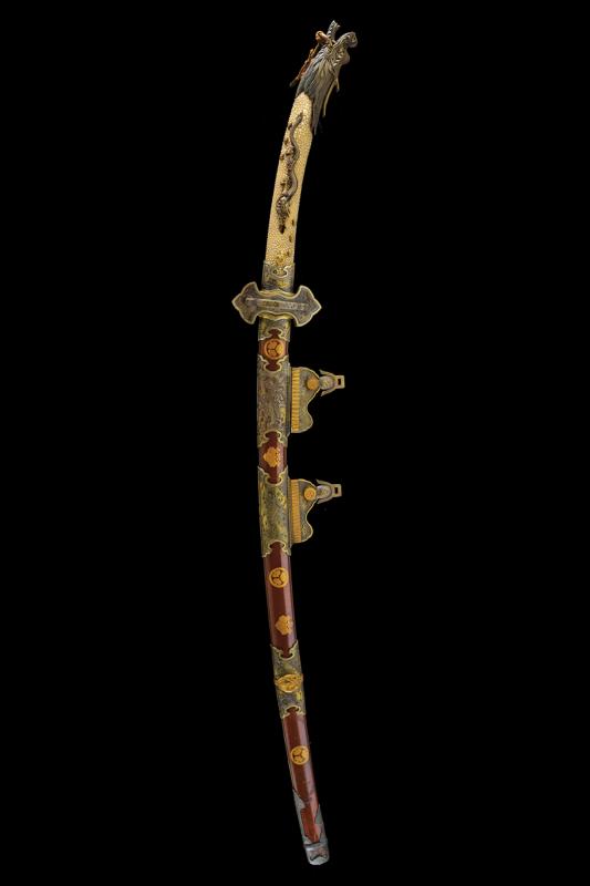 Elegante Tachi firmato Fujiwara Kunikake
