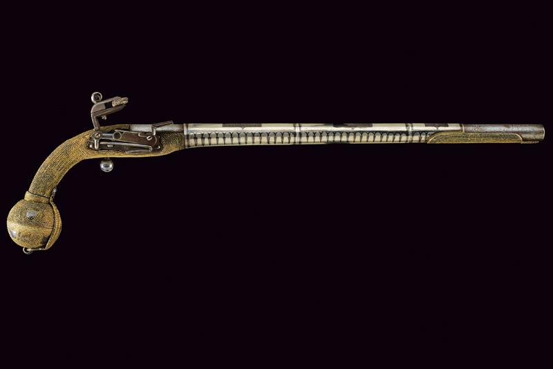 Rara pistola dei cosacchi a pietra focaia