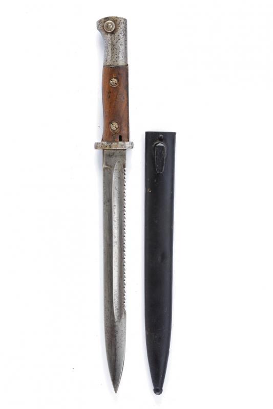 Baionetta Mauser mod. 1884/98 secondo tipo con dorso a sega