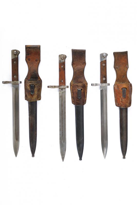 Lotto di tre baionette Mannlicher mod. 1895