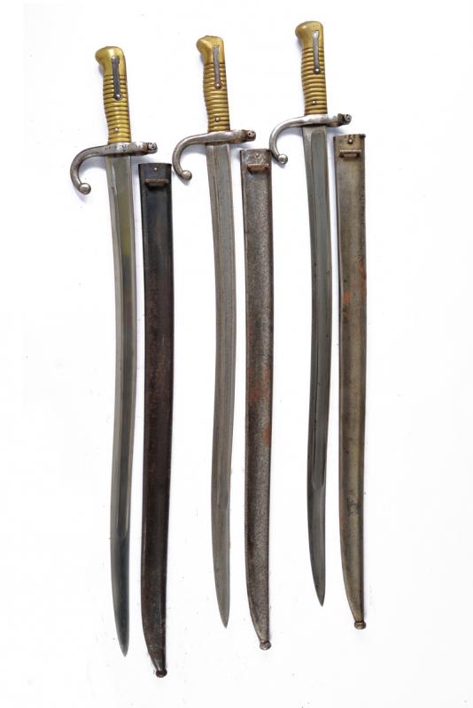 Lotto di tre baionette mod. 1866