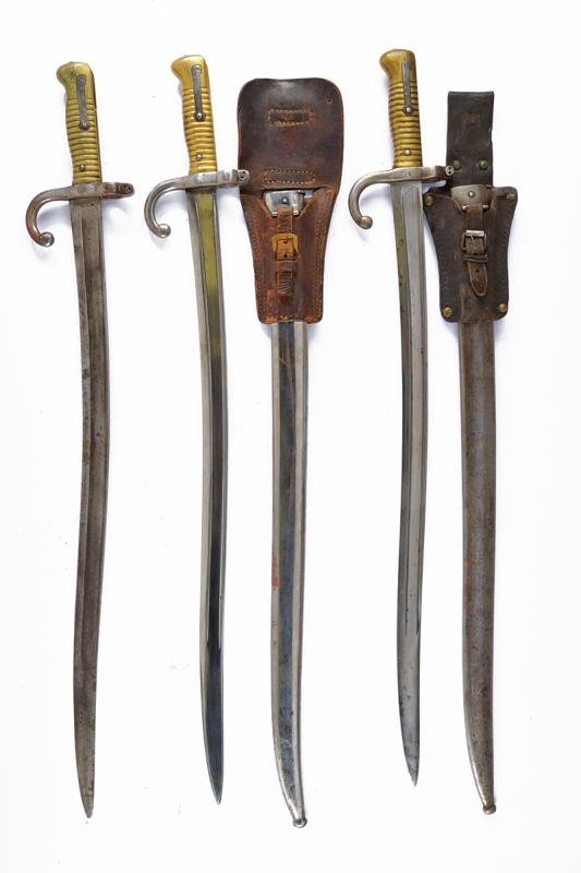 Lotto di tre baionette mod. 1866