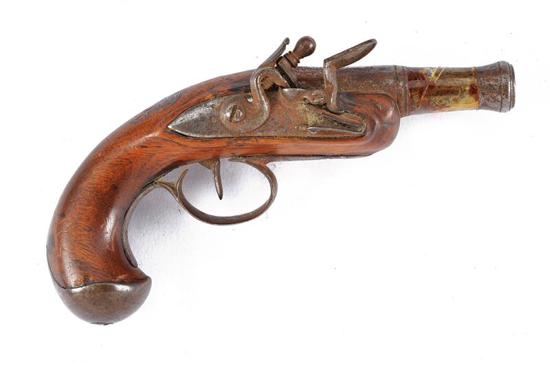 Pistola da viaggio a pietra focaia