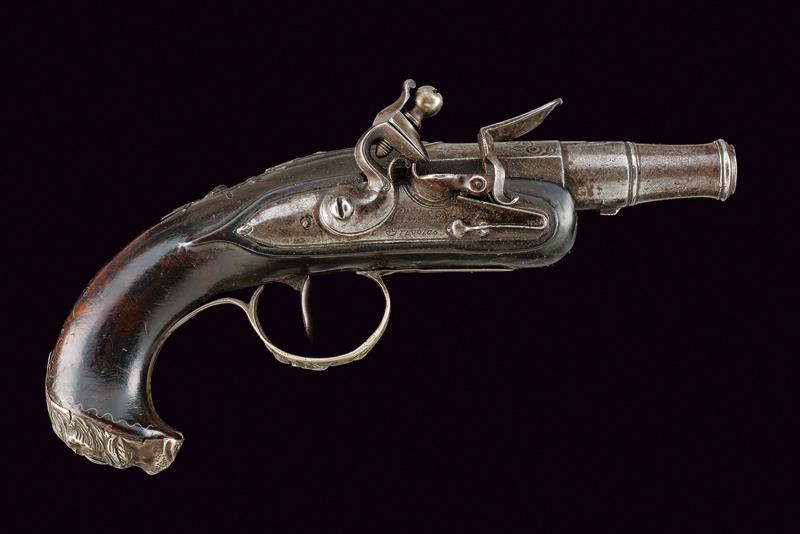 Pistola da viaggio a pietra focaia 