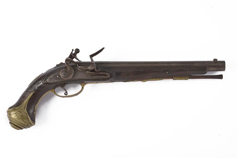Pistola a pietra focaia firmata G.B. Zugno