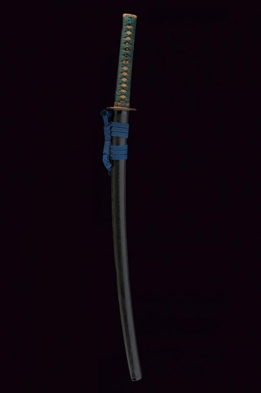 Bella katana in koshirae con mon del clan Toyotomi
