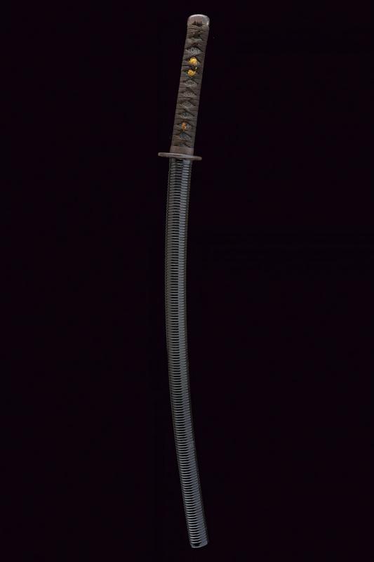 Interessante katana tachi-mei Sagami No Kuni Nakayama Kurando Yoshi Hiro Kao