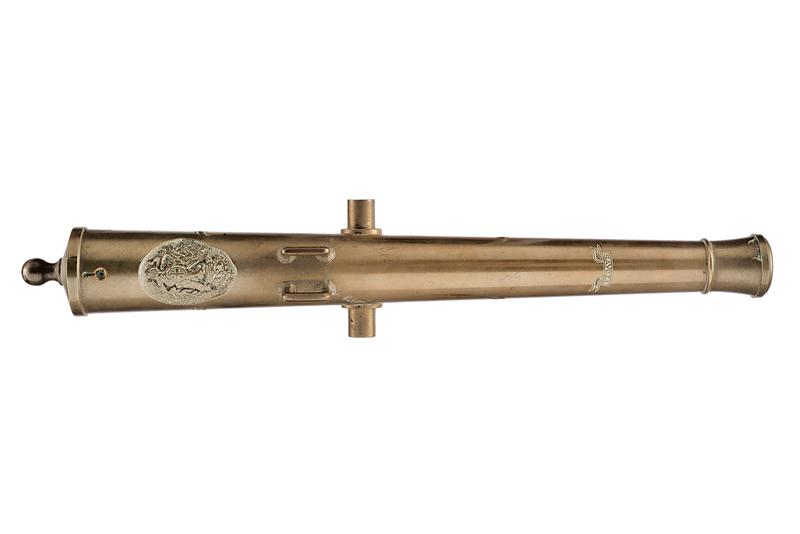 Modello di cannone con stemmi sabaudi