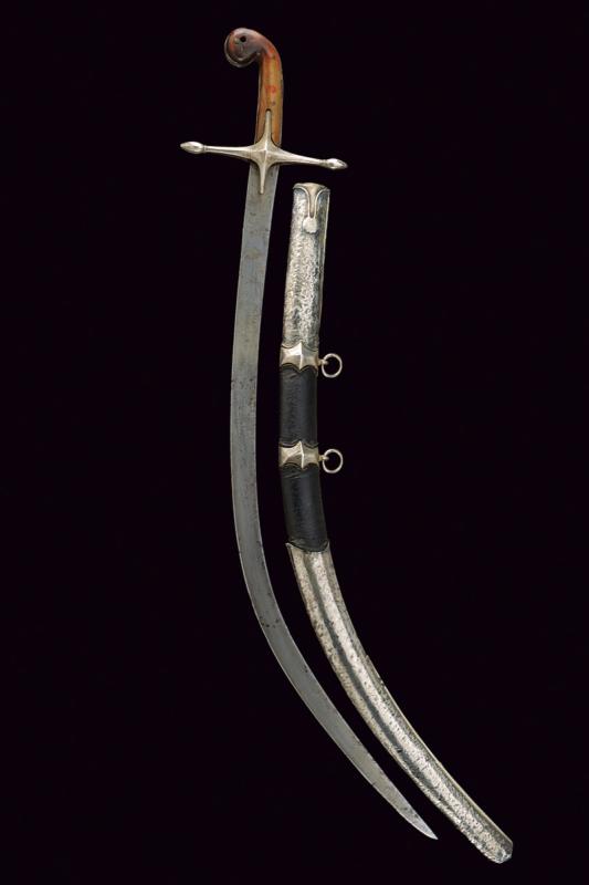 Shamshir con fornimenti in argento