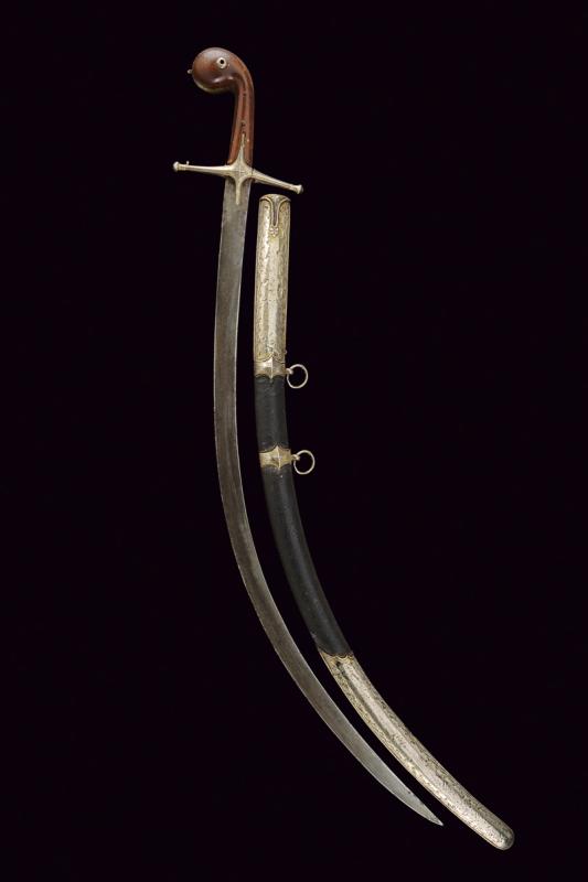 Shamshir con fornimenti in argento