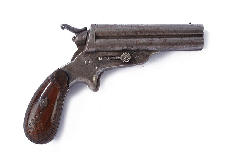 Pistola a percussione anulare a quattro canne tipo Sharp