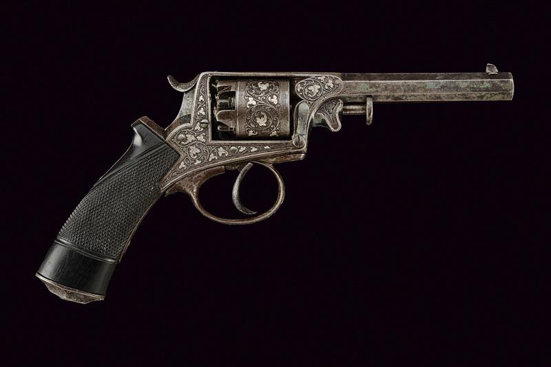 Rarissimo revolver sul tipo Adams a luminello di Kuchenreuter