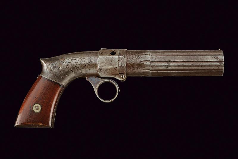 Pepperbox a luminello a canne fisse di Robbins & Lawrence