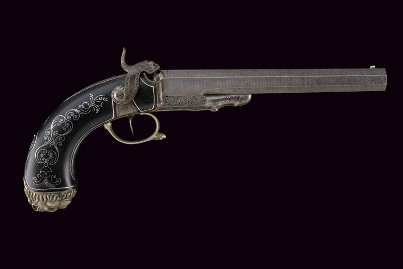 Eccezionale pistola a luminello a retrocarica, prototipo per i lancieri di Nemours 