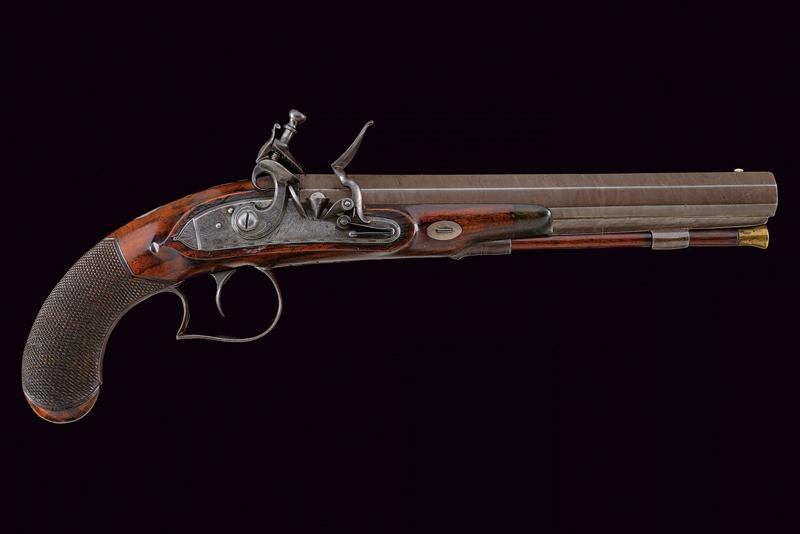 Pistola a pietra focaia di J. Wood