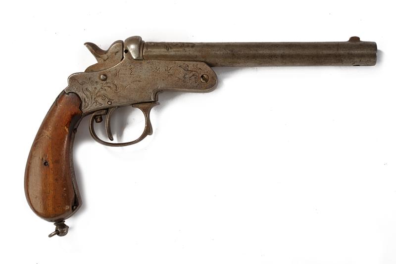 Interessante pistola monocolpo a retrocarica