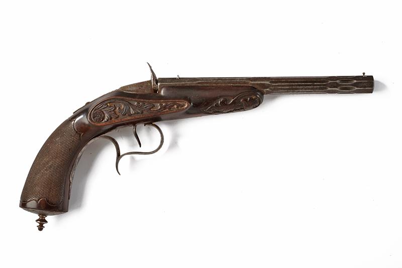 Pistola tipo Flobert a retrocarica