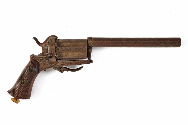 Pepperbox revolver a spillo