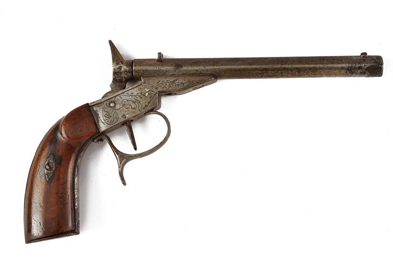 Pistola tipo Flobert a retrocarica